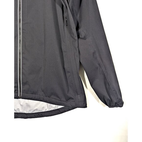 Showers Pass Cycling Rain Jacket M Waterproof Breathable Full Zip High Viz Black - Picture 5 of 10